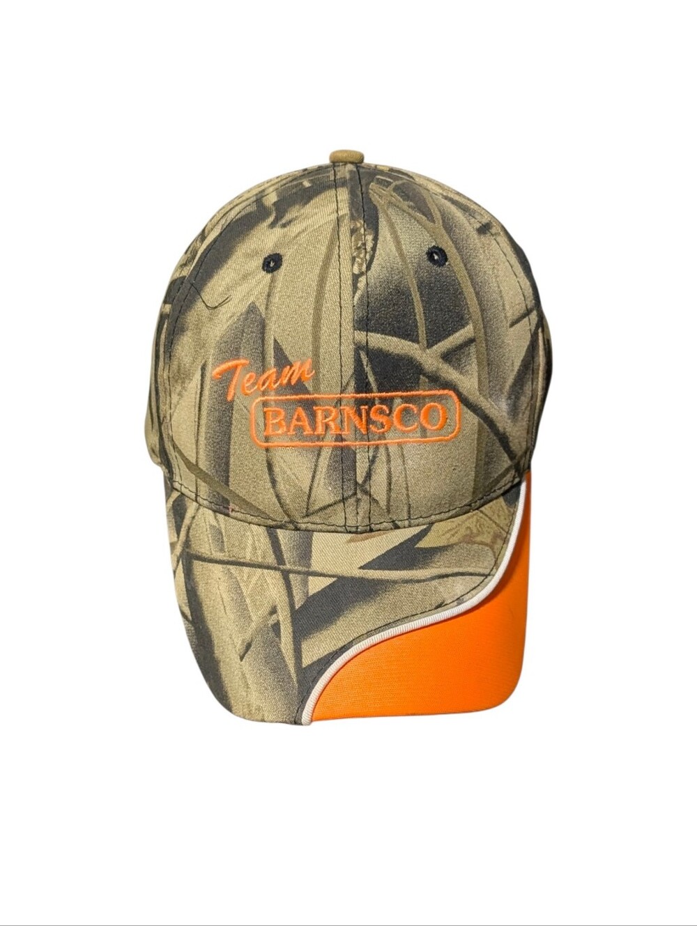 Team Barnsco Camo Cap with Orange Accent